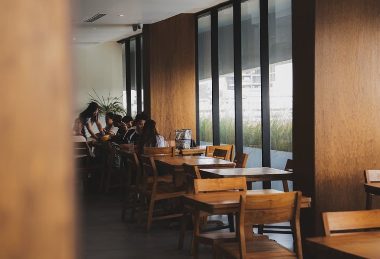 Cozy ambiance of Pal Coffee at Batam