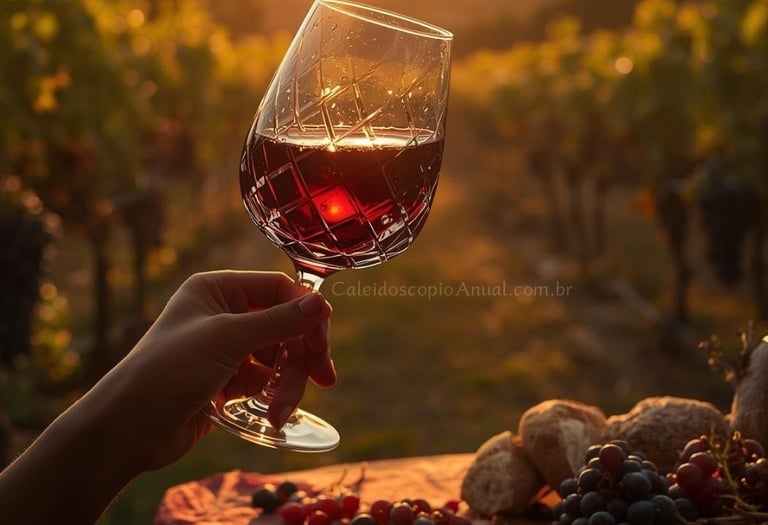 Taça vinho tinto ou suco uva: brinde sagrado celebração jornada completude abundância ritual honra