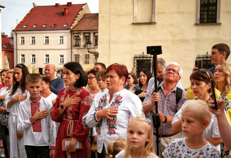 Ukraine's independence day 2022 tarnow poland