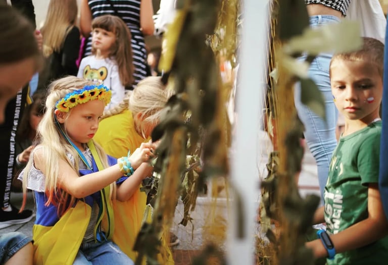 Ukraine's independence day 2022 tarnow poland girl