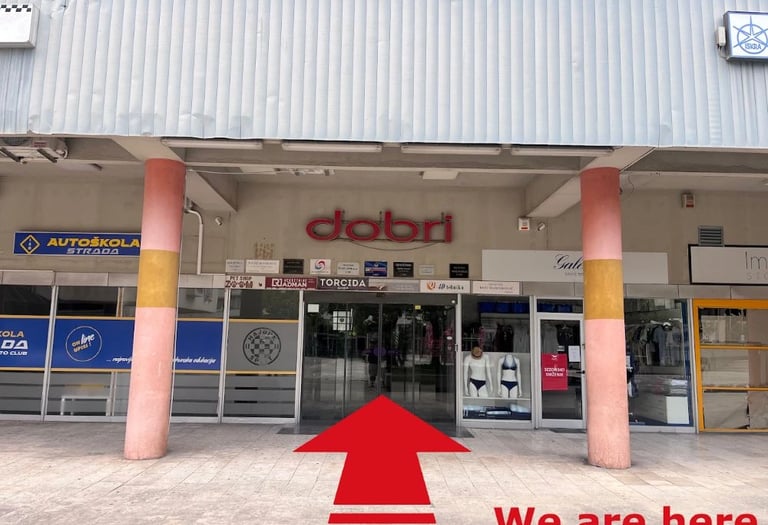 Entrance of Selfie Experience Split near Diocletian’s Palace – must-visit photo attraction in Split Old Town