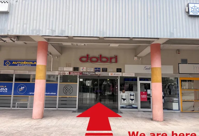 Entrance of Selfie Experience Split near Diocletian’s Palace – must-visit photo attraction in Split Old Town