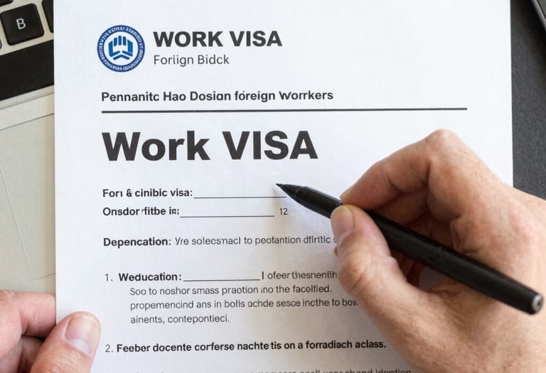 A professional consultant discussing business incorporation documents with clients in a modern office.