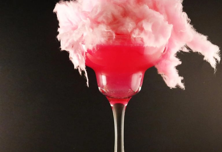 Захарен памук за украса