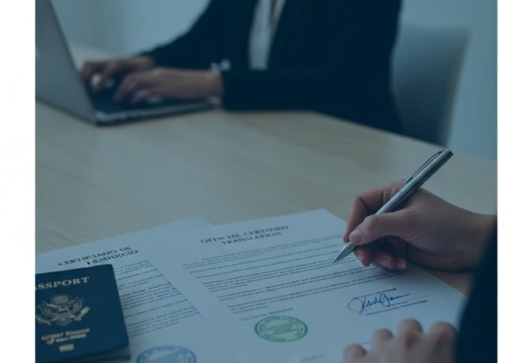 Traducción de documentos español ingles / inglés español Migratfin Solutions