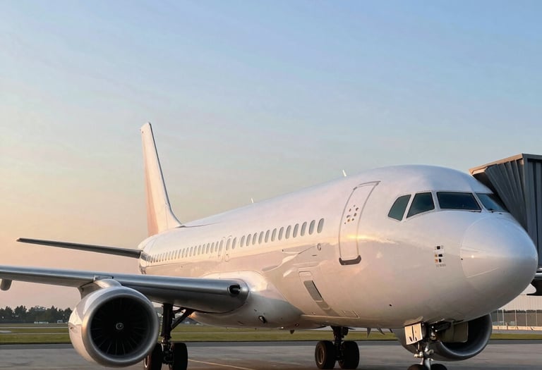 Un avión en el Aeropuerto (AICM) de la Ciudad de México | Transporte Ejecutivo en Ciudad de México