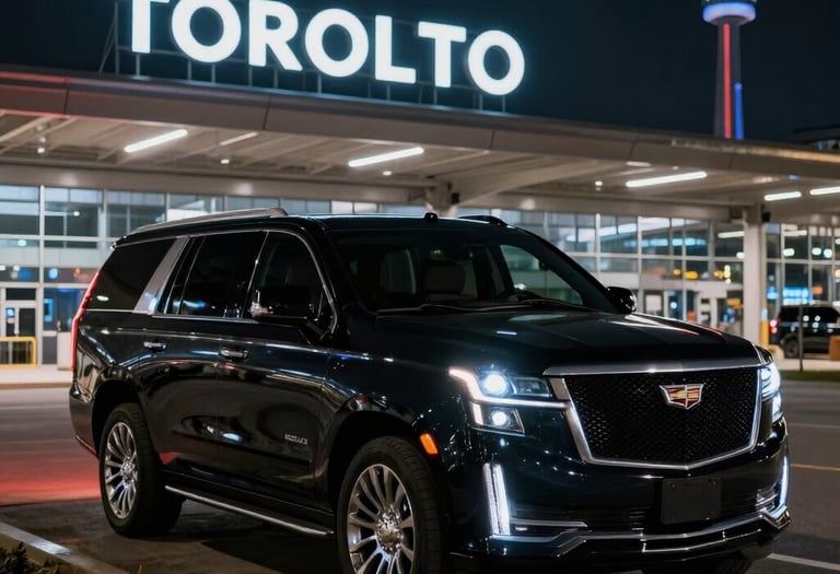 toronto pearson airport chauffeur service luxury  Cadillac Esclade Luxury suv