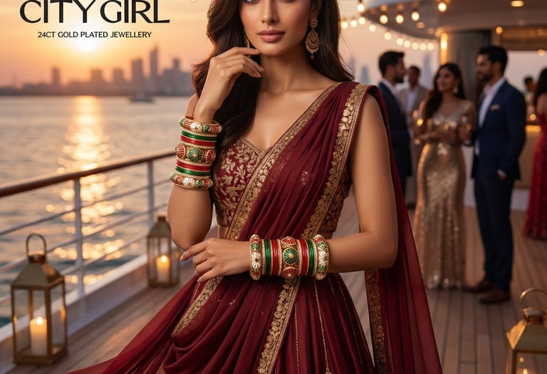 gold covering bangles - City Girl Jewellery -  Bangles Bridal Wear for Women  - Affordable Luxury