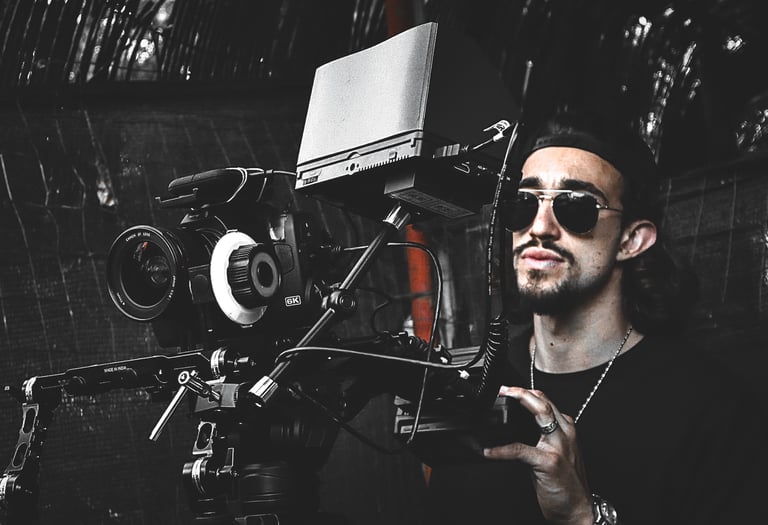 Lorenzo Neri (Attore e regista), sul set di The Inside Man.