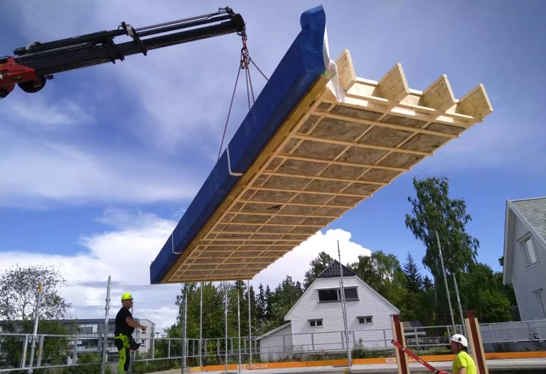 Prefabricated timber frame construction
