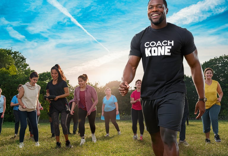 Coach Kone en coaching de groupe