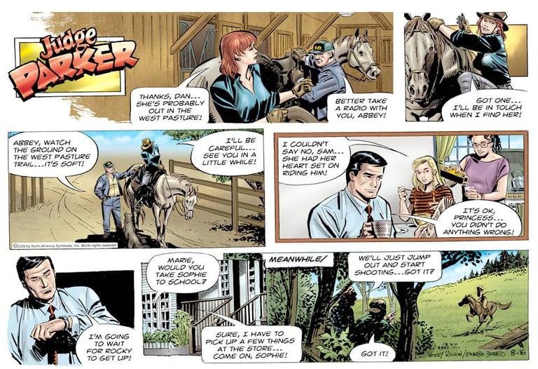 Judge Parker, Eduardo Barreto & Claudio Moreno, Inks, pencils and colors