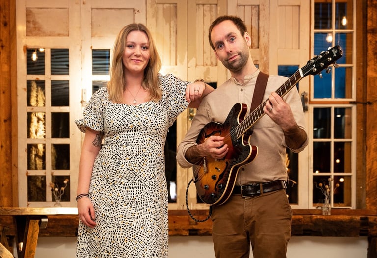 Live Wedding Music Duo Female and Male Harmonies West Midlands | Han & Stu