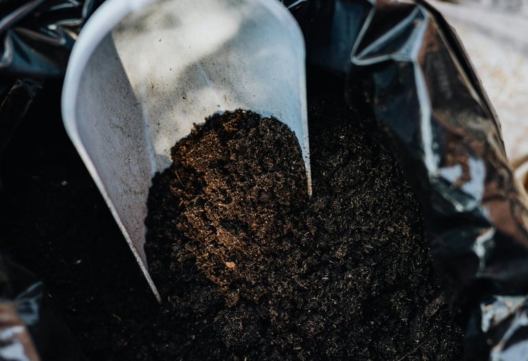 Bag of sterilized potting soil