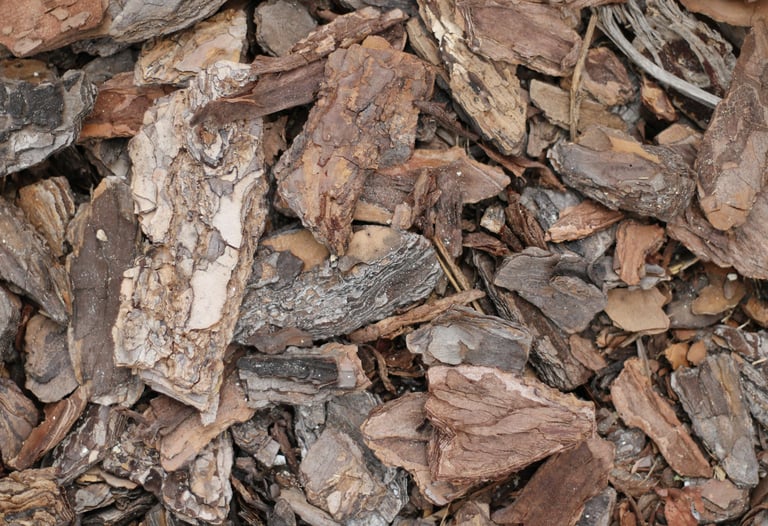 mulch out of tree bark