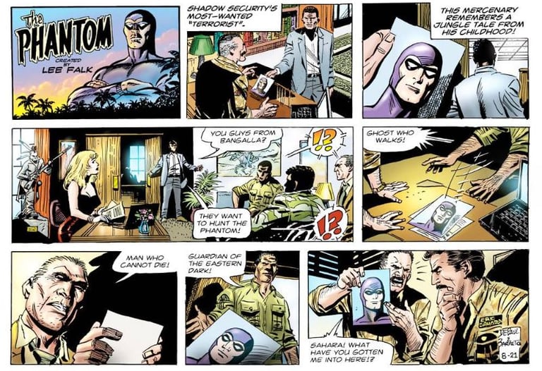 The Phantom, Eduardo Barreto & Claudio Moreno, (Ink and Color)