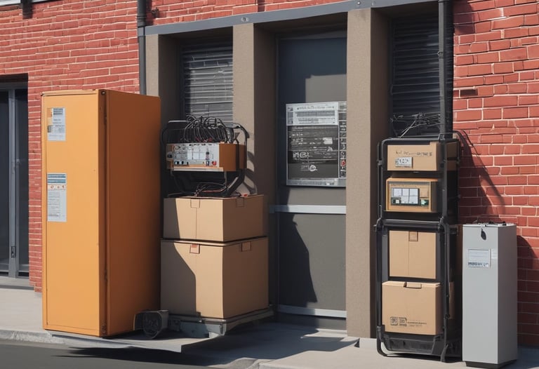 Electrician's hands installing a circuit breaker in a residential panel