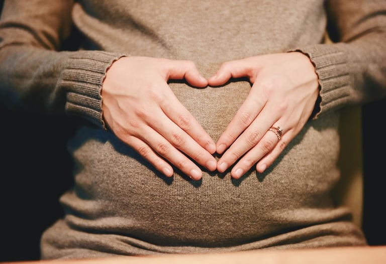 Gentle pregnancy massage for prenatal relaxation and pain relief in Ballarat