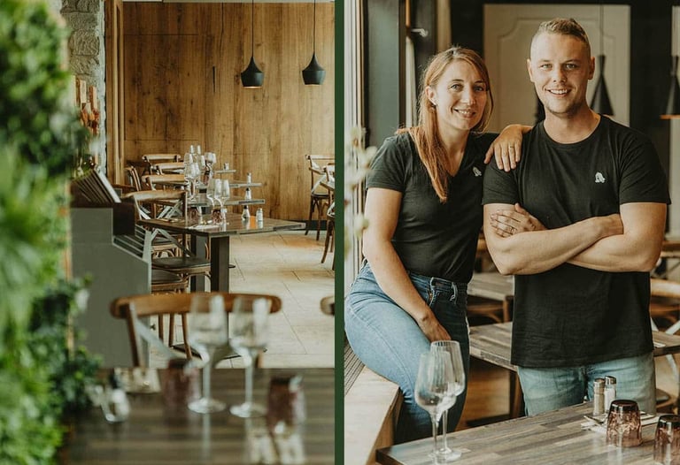 Salle et propriétaire Auberge du Clocher – Saint-Felix