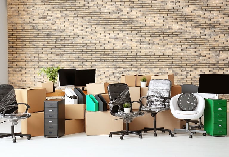 Moving office, removals, storage and packing service