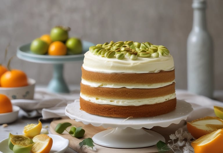 A close-up of a delicious chocolate cake.