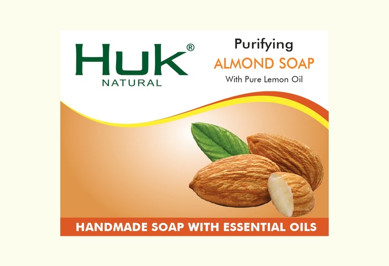 a bar of soap with almond oil and almond oil