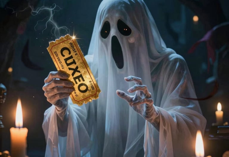 A collection of vintage spirit boxes and EMF meters arranged on an old wooden table.