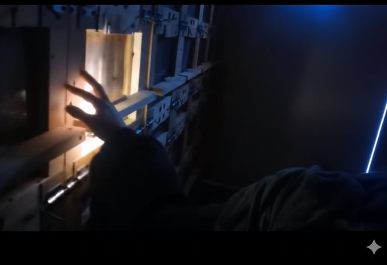 BeePolis. The Hive at night