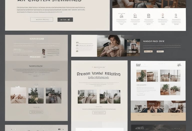 Preview of a creative portfolio Shopify template featuring clean typography and modern layout