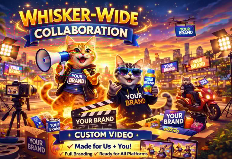 AI Cat Video Content Creation Studio - Creative Service for trending kitty kitten cat videos