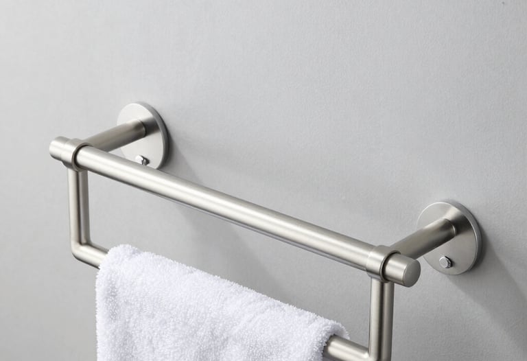 A modern bathroom organizer with compartments for toiletries, shown in crisp detail against a white background.