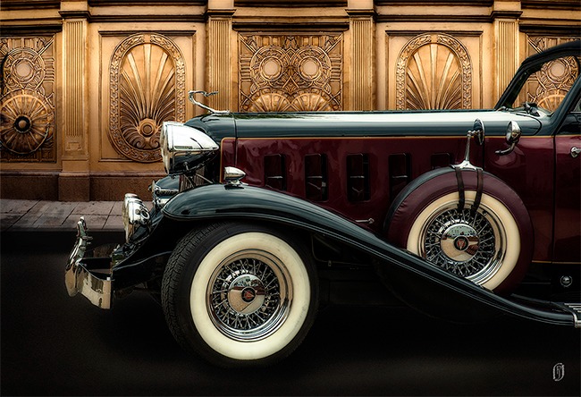 Photo art image of front of stylish car