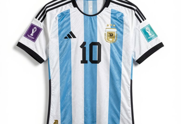 Collection of colorful football accessories including caps, mugs, and stickers with vibrant national flag motifs