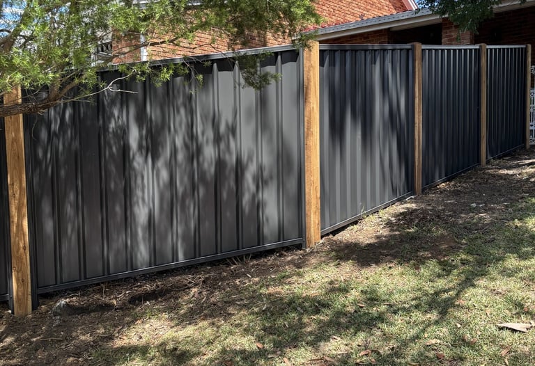 Colourbond fencing