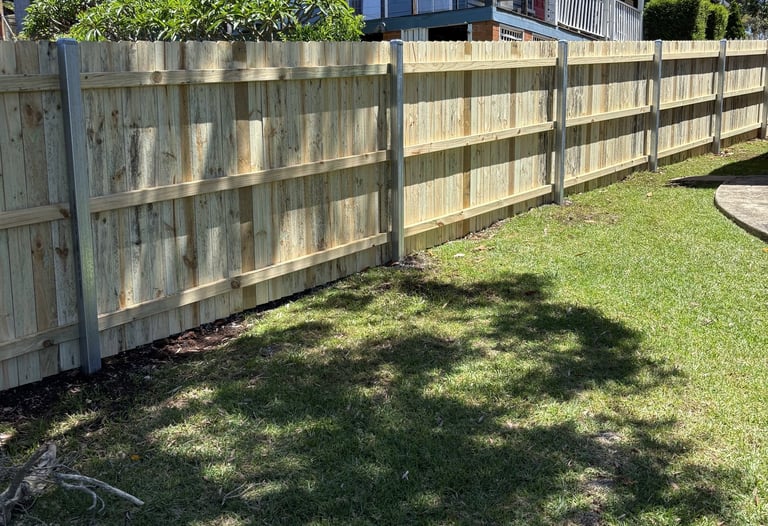 Timber fencing