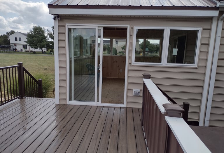 Seasonal room addition with large windows in Columbus, Ohio