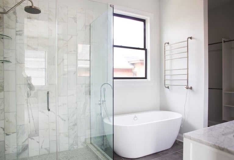 Modern bathroom renovation in Columbus, Ohio home