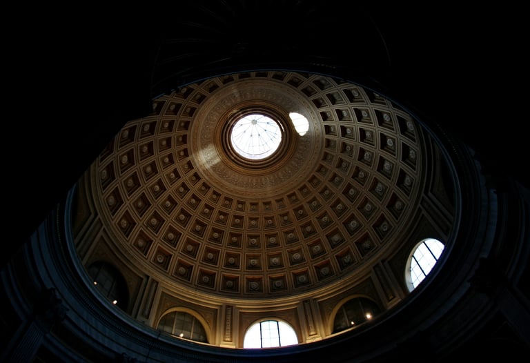 Roma, Vatican City St. Peters Dome sky light Divine Impressions