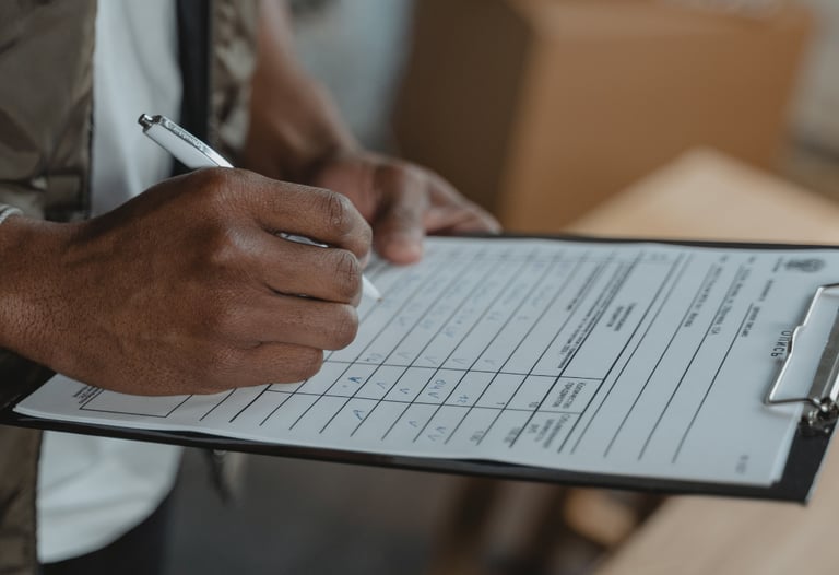 persona realizando un diagnóstico