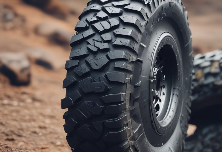 a tire on a car