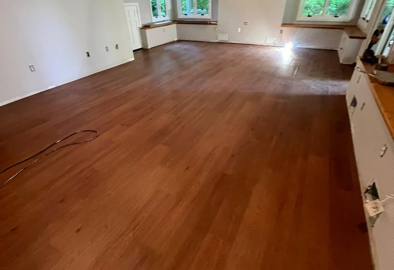Hardwood floor installation project completed by Renjay Remodeling in Connecticut