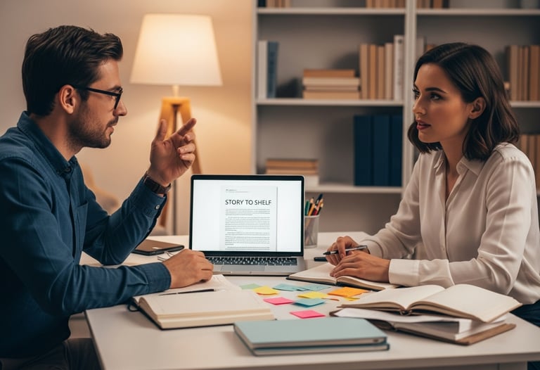 Expert Ghostwriter guiding client on Publication of Non-Fiction book