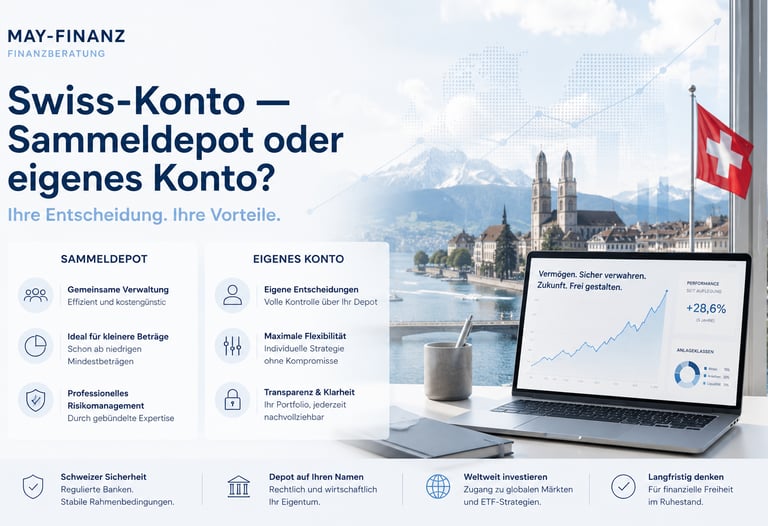 Sammeldepot oder eigenes Konto: Der Unterschied | Swiss-Konto