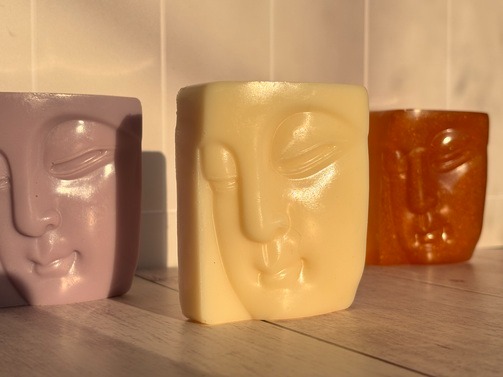 jabones de glicerina modelo Rostro de buda