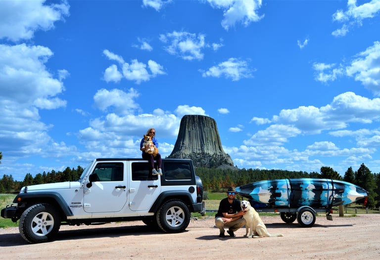 Travel nursing across the country at Devil's Tower
