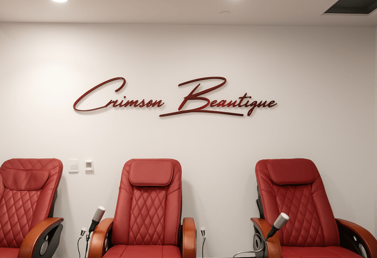 Letrero interior elegante en acrílico, diseñado para aportar identidad y estilo a espacios comercial