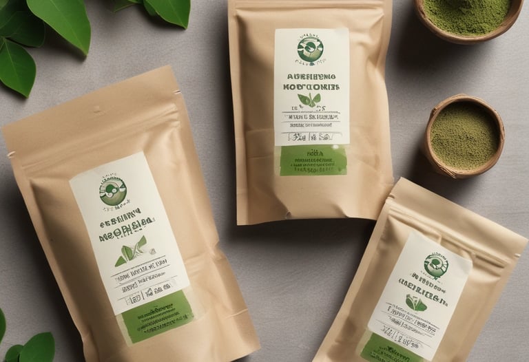 FSSAI certified health supplements on a shelf.