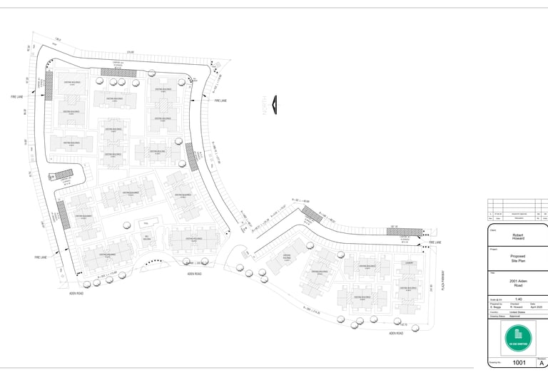 Site plan for home layout