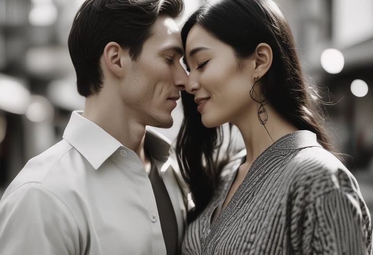 A close-up of hands gently intertwined, symbolizing subtle human connection.