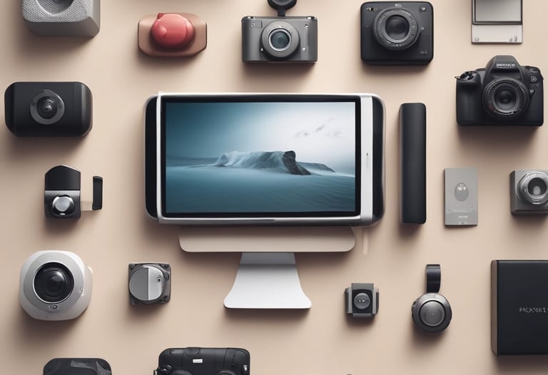 A stylish beauty product arranged elegantly.